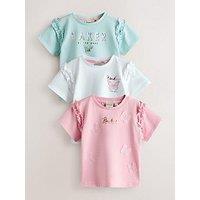Ted Baker Younger Girls 3 Pack Butterfly T-Shirts - Multi