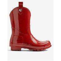 Hunter Original Gloss Cowboy Boot - Red