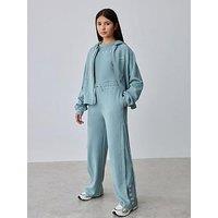 Ted Baker Older Girls 3 Piece Vest, Joggers And Hoodie Set - Blue