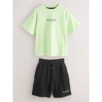 Ted Baker Boys Short Sleeve T-Shirt & Shorts Set - Green