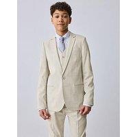Ted Baker Boys Long Sleeved Suit Jacket - Beige