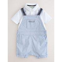 Ted Baker Baby Boys Chino Dungarees And Polo Shirt Set - Blue
