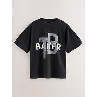Ted Baker Boys Graphic Back Print T-Shirt - Black