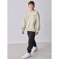 Ted Baker Older Boys Long Sleeved Sweatshirt & Cargo Joggers Set - Beige