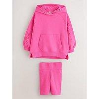 Ted Baker Older Girls Logo Hoodie Set - Pink