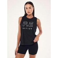 P.E Nation Womens Training Heads Up Tank - Black