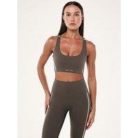 P.E Nation Womens Training Dynamic Sports Bra - Brown