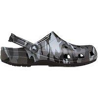 Crocs Men'S Classic Camouflage Clog Sandal - Black