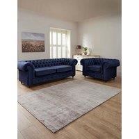 The Very Collection Laura 3 + Chair - Navy