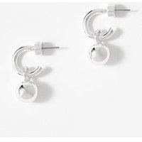 Mint Velvet Tone Sphere Earrings - Silver