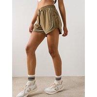 Sweaty Betty Womens Training Explorer Track Piped Shorts - Green