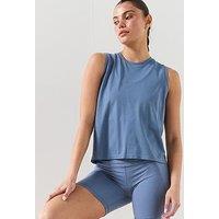 Sweaty Betty Womens Training Athlete Featherweight Seamless Tank Top - Blue