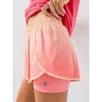 Sweaty Betty Womens Training Get Set 2-In-1 Multi-Train Shorts - Pink