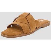 The Very Collection Flat Slider Sandal - Tan