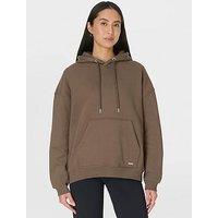 Sweaty Betty Womens Training Premium Brushed Classic Hoodie - Brown