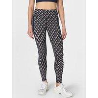 Sweaty Betty Womens Training Power 7/8 Side Stripe Workout Leggings - Black
