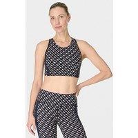 Sweaty Betty Womens Training Power Side Stripe Sports Bra - Black