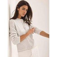 Mint Velvet Double Layer Cardigan - Grey