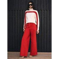 Mint Velvet Red Wide Leg Jean