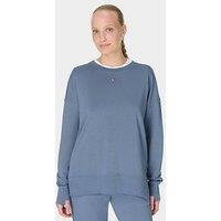 Sweaty Betty Womens Training After Class Longline Sweatshirt - Blue