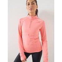 Sweaty Betty Womens Running Pro Run Half Zip - Pink