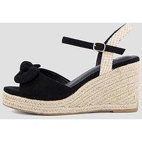 The Very Collection Extra Wide Wedge Sandal - Black
