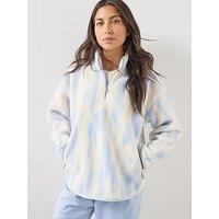 Sweaty Betty Womens Training Plush Half Zip Fleece Top - Blue
