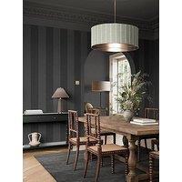 Superfresco Easy Regent Stripe Charcoal Wallpaper