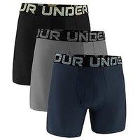Under Armour Mens Peformance Tech 6 Inch 3 Pack Boxers
