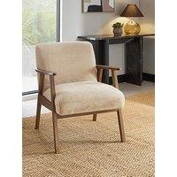 The Very Collection Cora Faux Fur Accent Chair - Natural - Fsc Certified