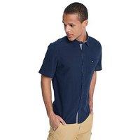 Quiksilver Mens Time Box Shirt - Navy