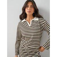 The Very Collection Stripe Rugby Top Co-Ord - Multi
