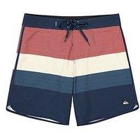 Quiksilver Mens Surfsilk Scallop 18Inch Swim Shorts - Navy