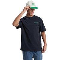 Quiksilver Mens Upside Down Graphic T-Shirt - Black