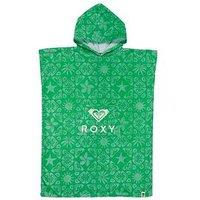Roxy Girls Stay Magical Printed Towel Hooded Robe - Green