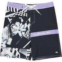 Quiksilver Mens Surfsilk Straight 20Inch Swim Shorts - Black