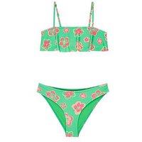 Roxy Girls Tropicool Flutter Bikini Set - Green