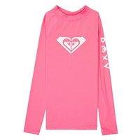 Roxy Girls Whole Hearted Rashguard - Pink