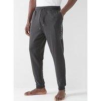 Tommy Hilfiger Linear Logo Loungewear Bottoms- Black
