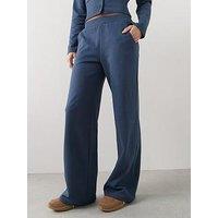 The Very Collection Wide Leg Joggers Co-Ord - Navy