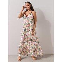 The Very Collection All Over Printed Maxi Beach Dress - Multi
