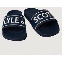 Lyle & Scott Pool Sliders - Navy