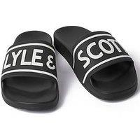 Lyle & Scott Pool Sliders - Black