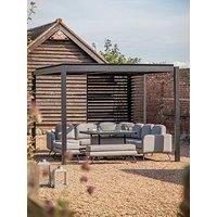 Gallery Direct Messina Pergola Swivel Louvre Screen 900X2180Mm