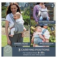 Dreambaby Inspire 3 Positions Fabric Knit Baby Carrier - Grey
