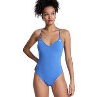 Roxy Womens Essentials High Leg Athletic Swimsuit - Blue