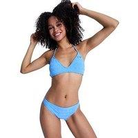 Roxy Womens Paradise Wave Moderate Bikini Briefs - Blue