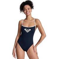 Roxy Womens The Retro Essentials High Leg Swimsuit - Black
