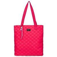 Roxy Womens Silver Spring Beach Tote Bag - Pink