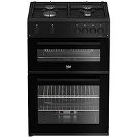 Beko Fdg6201K - Double Oven - Freestanding Gas Cooker - Black